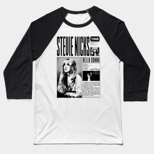 Stevie Nicks Vintage Rock Music 2023 Tour Live in Concert Baseball T-Shirt